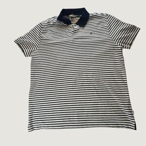 Scalpers Contrast Striped Polo Shirt XL 100% Cotton Spanish Designer Skull